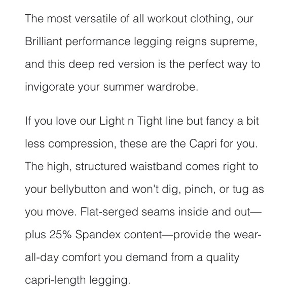 Zyia Red Pocket Brilliant Hi-Rise Capri-20” - Picture 5 of 6